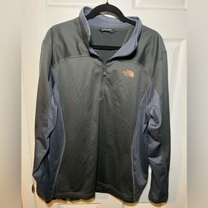 The North Face 1/4 zip track jacket